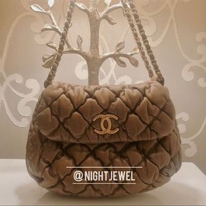 🔥SOLD🔥🤎❤️CHANEL Celeb Fav Lambskin Quilted Puffer Bubble Bag